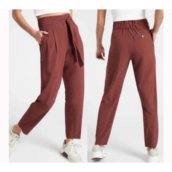Athleta Skyline Pant II Cognac Brown Womens Size 0 - Picture 1 of 10